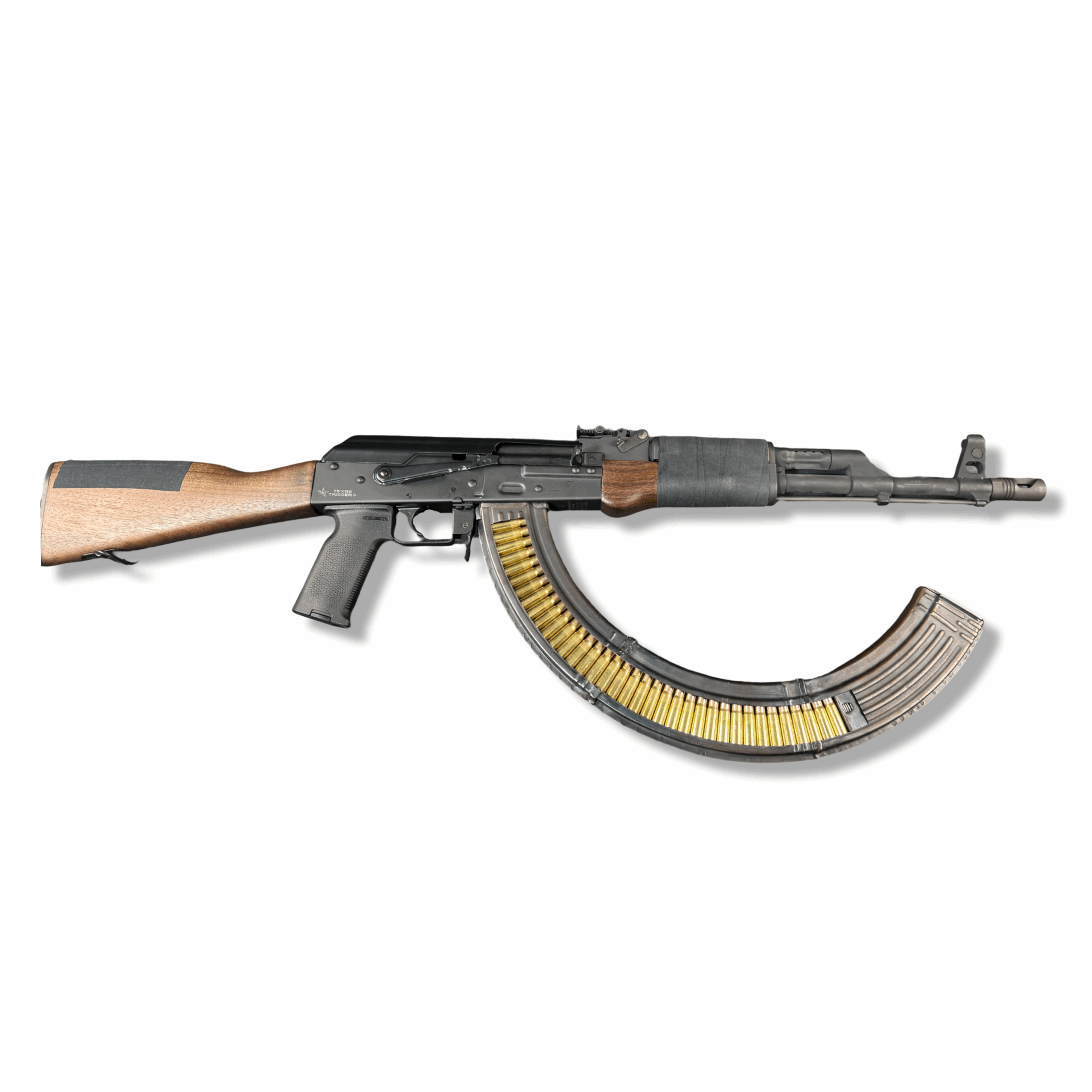 AK47 75 Rd Magazine — Custom Triple-Welded