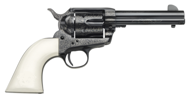 Taylors and Co Outlaw Legacy Engraved Blued .357 Mag 4.75" Barrel 6-Rounds