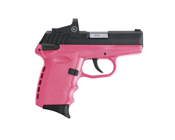 SCCY CPX-1 RD Black / Pink 9mm 3.1" Barrel 10-Rounds Reflex Sight