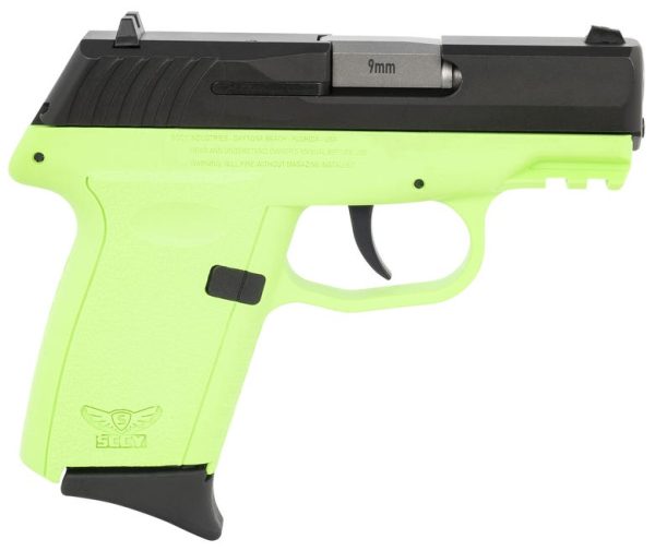 SCCY CPX-2 Gen3 Lime Green 9mm 3.1" Barrel 10-Rounds