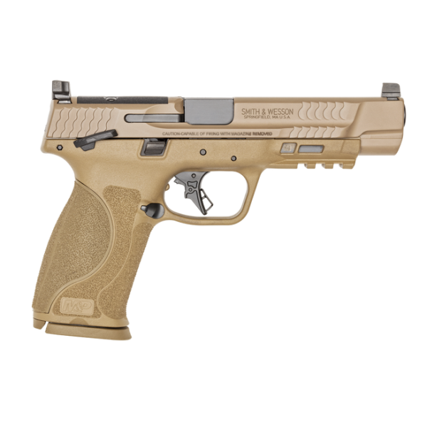 Smith and Wesson M&P9 M2.0 Optics Ready Full Size Flat Dark Earth 9mm 5" Barrel 17-Rounds TS