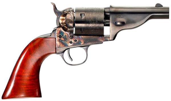 Taylors and Co The Hickok Open-Top Blued .38 Special 3.5" Barrel 6-Rounds With Walnut Grip