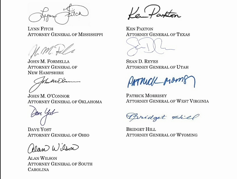 Attorney General signatures