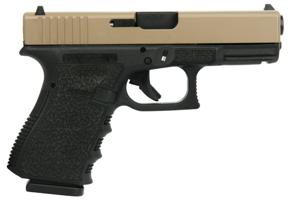 Glock 19 Gen 3 Flat Dark Earth / Black 9mm 4.02" Barrel 15-Rounds Cobblestone Stippled USA Made