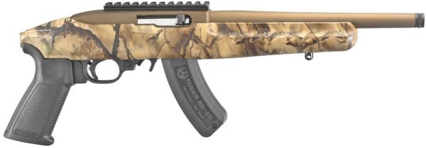 Ruger 22 Charger Go Wild Camo / Burnt Bronze .22 LR 10" Barrel 15-Rounds