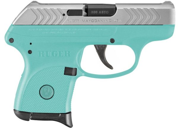 Ruger LCP Stainless / Turquoise .380 ACP 2.75" Barrel 6-Rounds