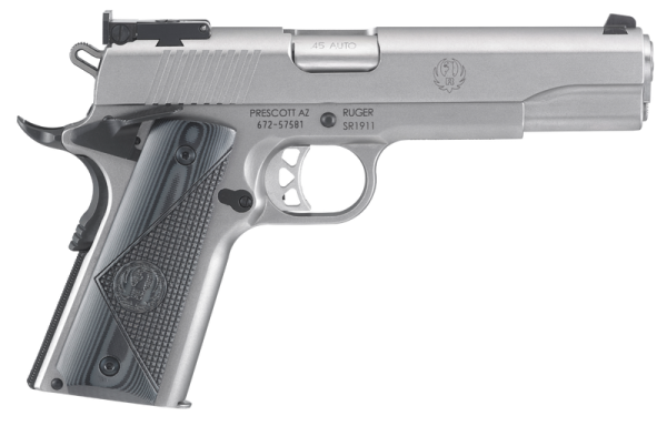 Ruger SR1911 Target Stainless .45 ACP 5" Barrel 8-Rounds