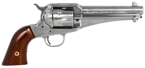 Taylors and Co 1875 Army Outlaw Steel .45 Colt 5.5" Barrel 6-Rounds White Engraved