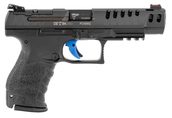 Walther PPQ M2 Q5 Match 9mm 5" Barrel 15-Rounds Fiber Optic Front Sight