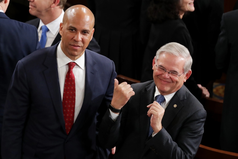 Senators Cory Booker and Bob Menendez